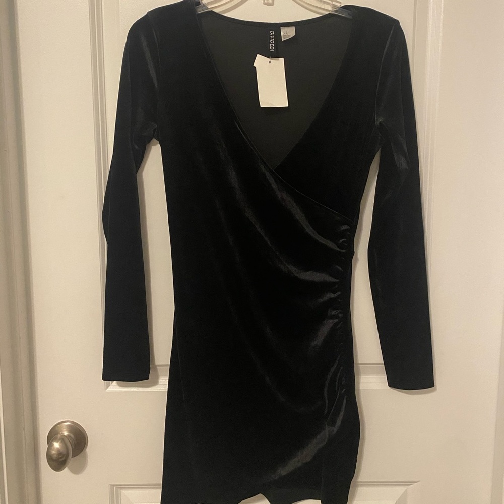 Velvet black dress